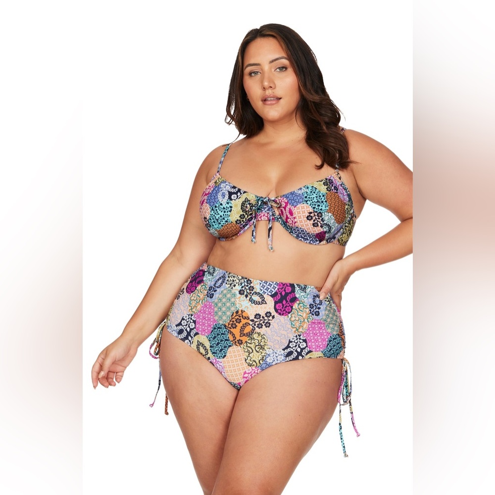 Artesands | Salmagundi Multi Degas Bikini Top Boho Sizes 18 20 C/D